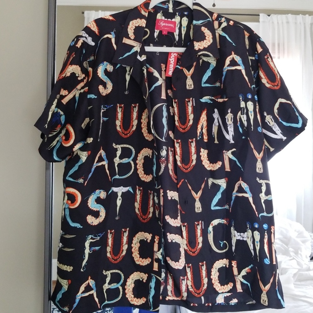Supreme Alphabet Silk Shirt